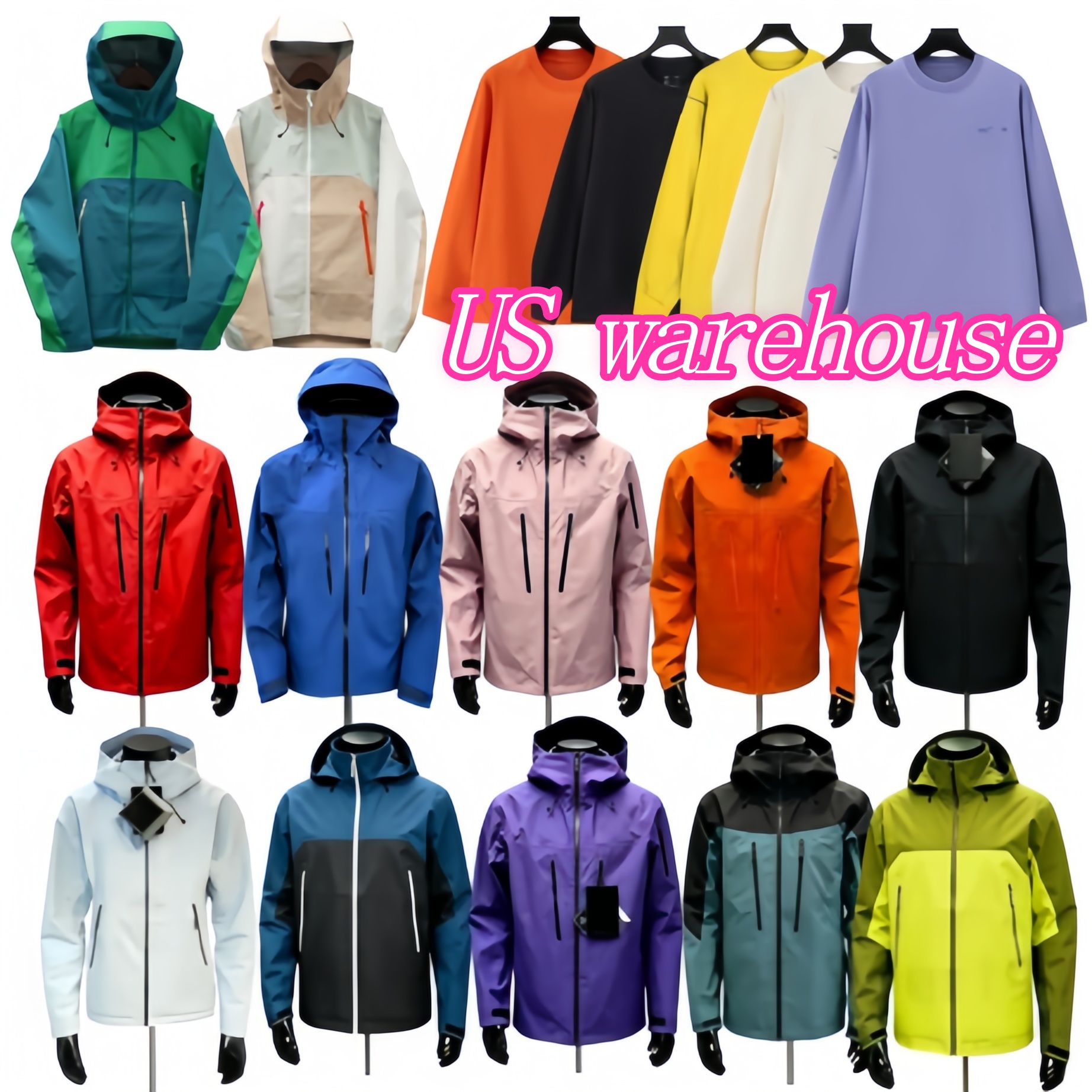 Arc Jacket Men Women Designer Jacket Brand Embroidered Logo Top Waterproof Goretex BETA ALPHA Jacket Hard Shell Zip Up Hood High Quality Windbreaker