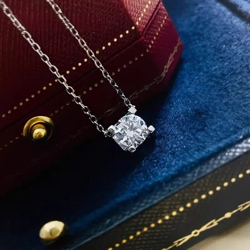 Zircon designer for women Bulls Head necklaces Earring Four claw Pendant Womens Single Diamond clavicle chain inlaid with diamond necklace high qual