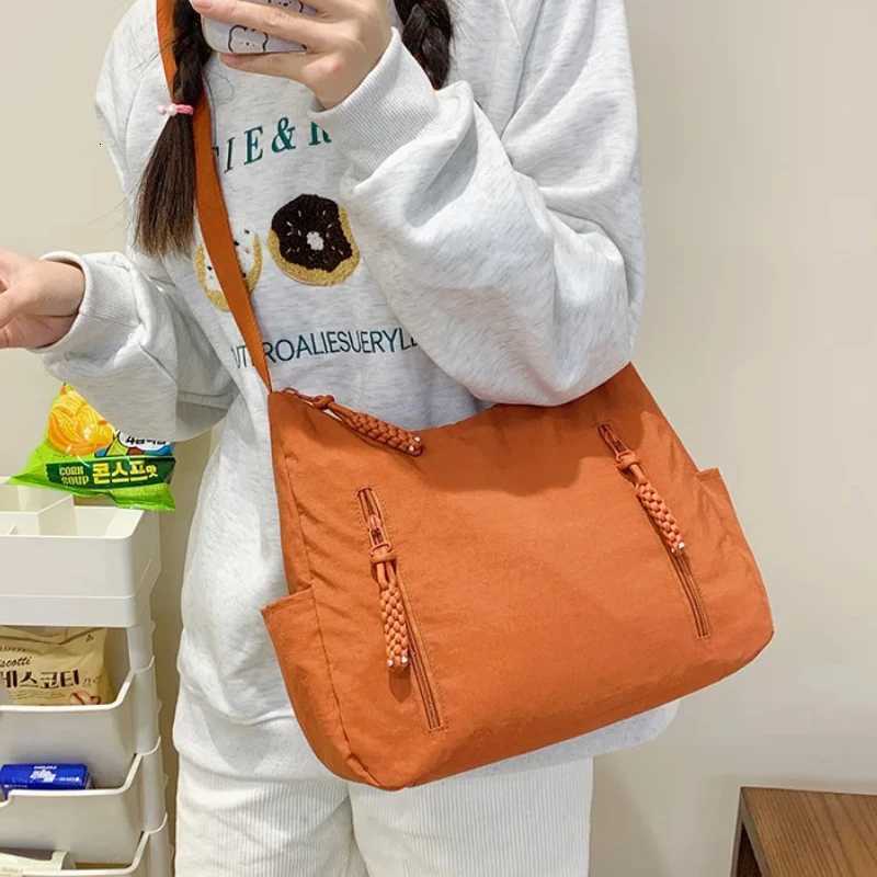 Evening Bags 2026 New Trendy Women's Nylon Shoulder Bag Large Capacity Lightweight Crossbody Bags for Women Casual Travel Tote Simple Handbag H