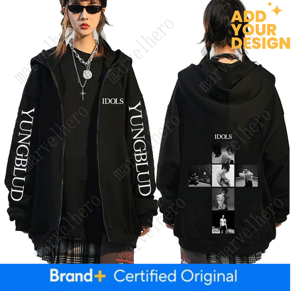 Yungblud IDOLS Album Tour Zipper Hoodies Men S Women Fashion Hip Hop Pullovers Rock Vintage Zip Up Sweatshirts Jacket Coats