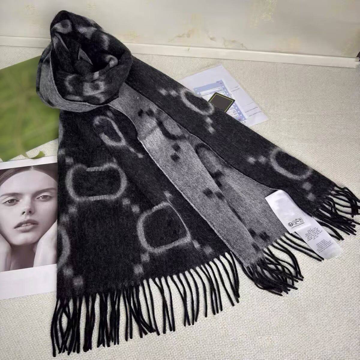 luxury Scarves Designer Scarf Winter Cashmere Wool Scarves for Women Men Double Sided Letter Scarf Fashion Classic Shawl Headband Pashmina Keep Warm