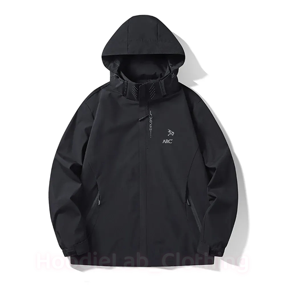 Arc Designer Jacket Men Mens Print Jackets Zipper Windproof Artery Outdoor Sports Wind Breaker Women Male Casual Lightweight Hiking Arcs Windbreaker