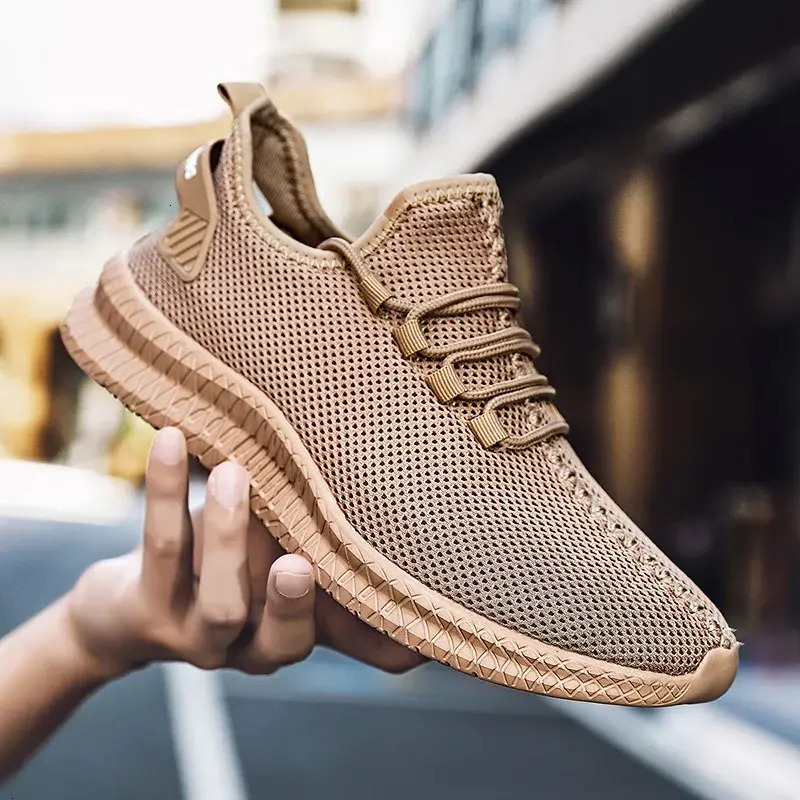 Men Shoes Mesh Men Shoes Breathable White Mens Sneakers Trendy Lightweight Black Walking Big Size Man Breathable Tenis Shoe Zapatillas Hombre Footwe