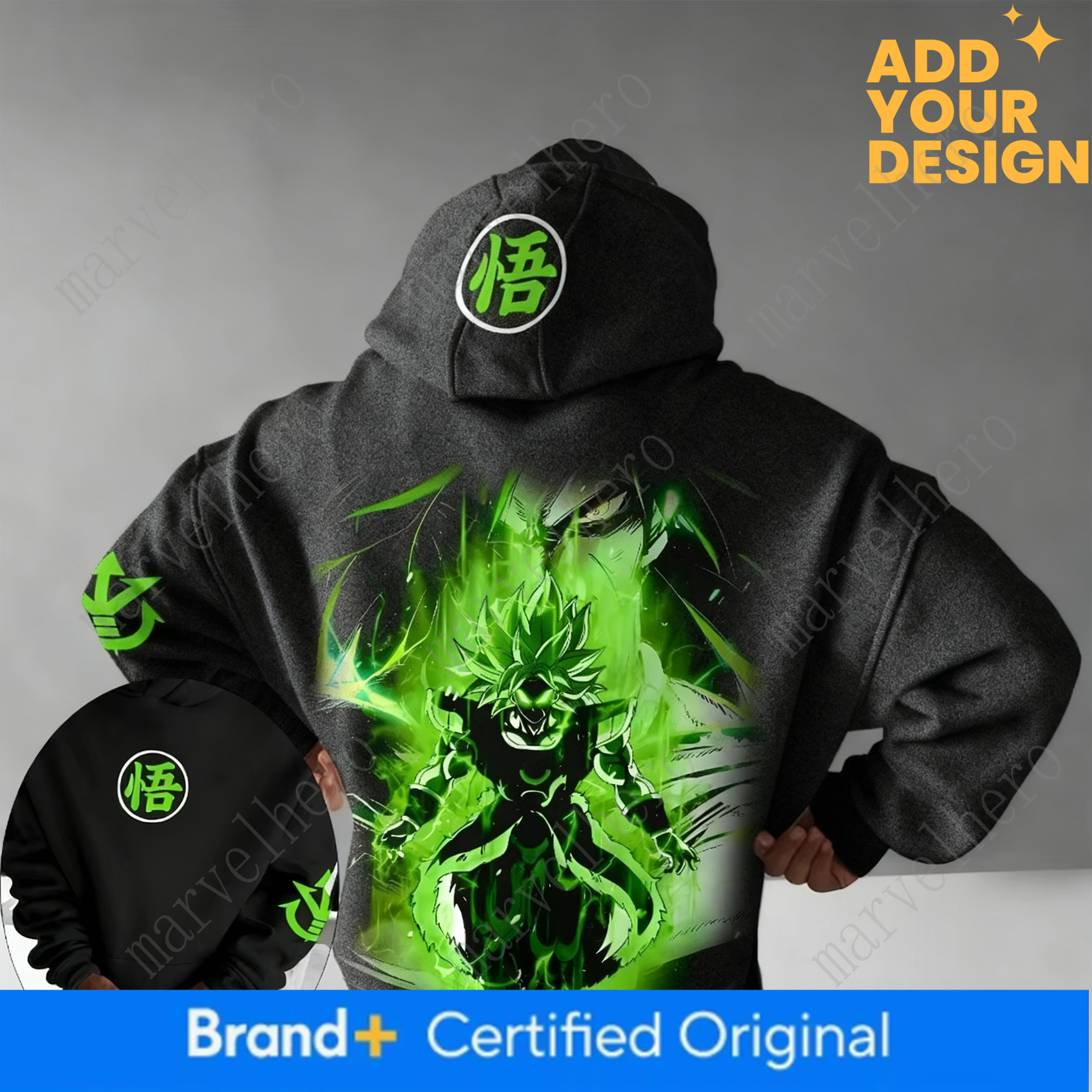 Dragon Ball Anime Broli Printed Hoodie Autumn Winter New Men S And Women S Loose Casual Harajuku Large Size Parent Child Sweater