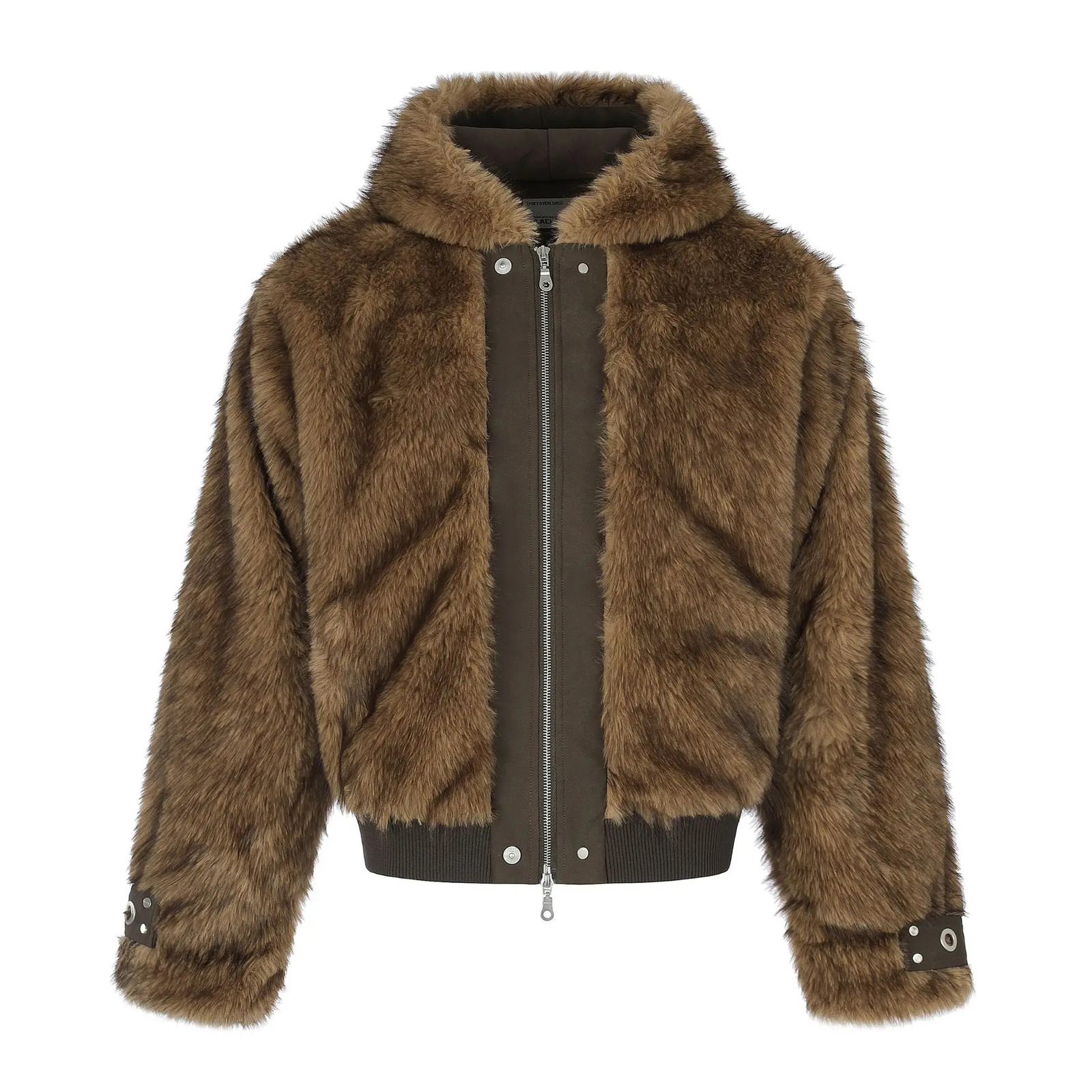 Men's y Faux Fur Parkas Cotton Padded Thick Warm Overcoat Fashion Hooded Windproof Thermal Suede Jacket Outerwear 261012