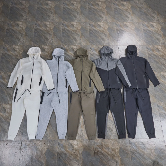 Mens Teach Fleece Tracksuits Designer Hoodies Jacket pants Jogger suits Casual Sportswear Set techfleece 100% cotton Fashion Zipper Sweatshirt Suit