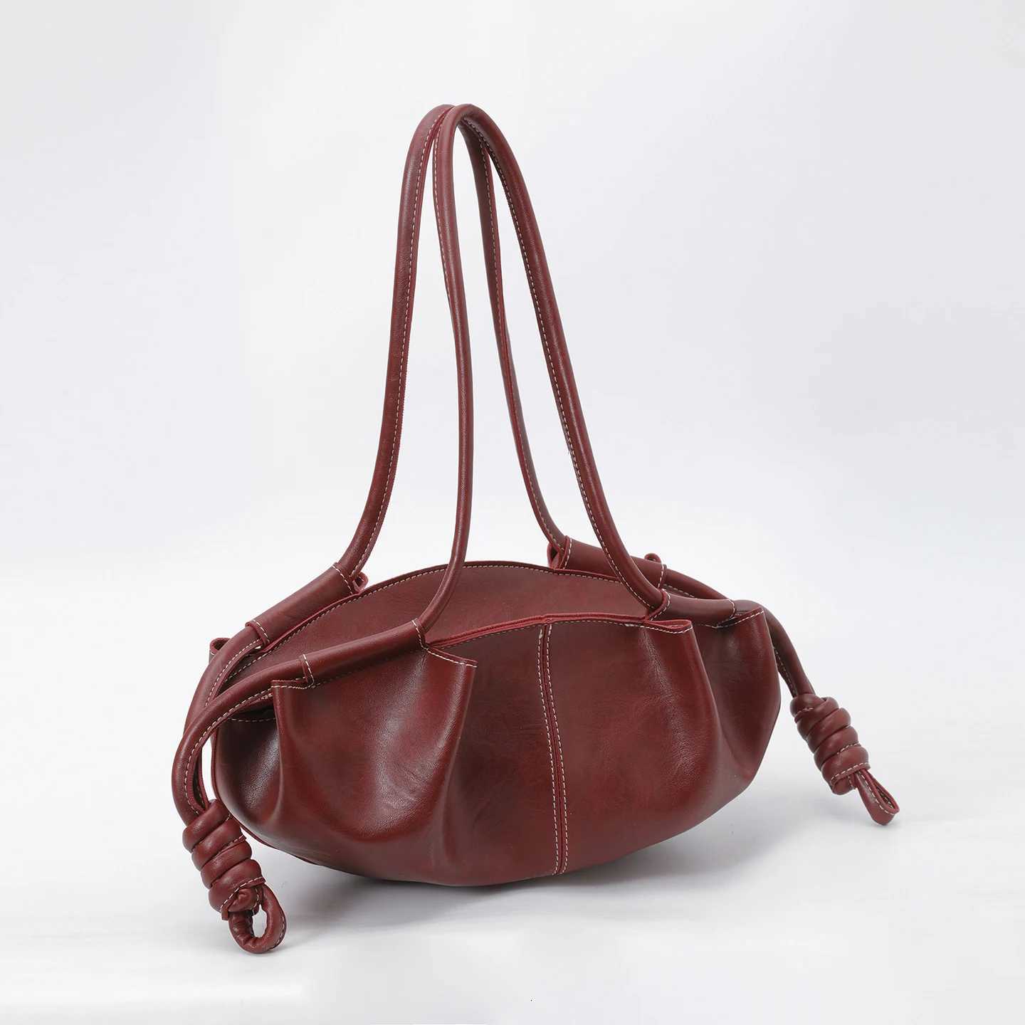 Totes Trendy Pleated Tote Bag 2026 Fashion New High-quality Soft Leather Women's Designer Handbag Travel Shoulder Bags Hobo Sac A Main X261016