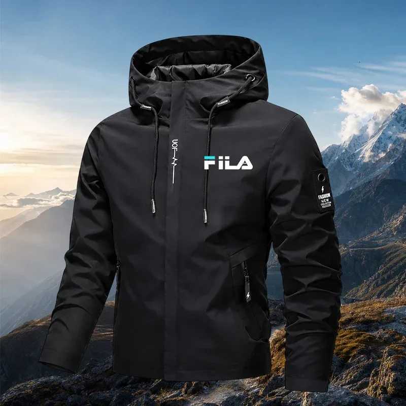 Outdoor Jackets Hoodies Men Women Black Hooded Windbreaker Spring Autumn Lightweight Outdoor Windproof CoatT261016