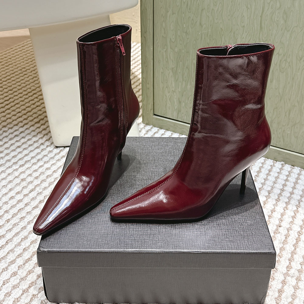 Ashley Booties In Smooth Leather Womens Designer Boots 809284AA Fashion Luxury Ankle Boot Signature Brand Autumn Winter Boot High Quality Casua Boot