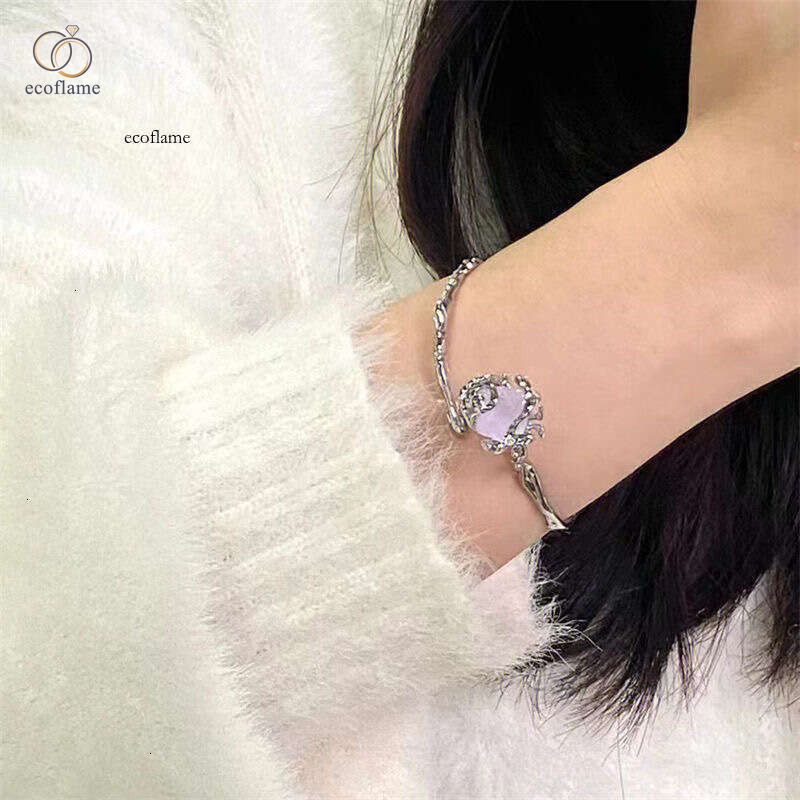 Unique versatile hollow rose flower open bracelet for women, fashionable niche wristband, simple and minimalist style jewelry wholesale