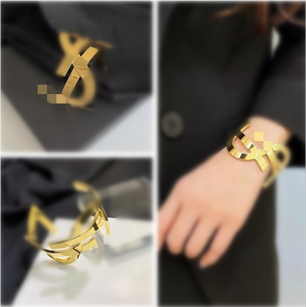 Elegant Style Letter bracelet 18K Gold Charm Bracelets for Brides - Top Designer Jewelry Accessory Women Bangle Valentine's Day Gifts
