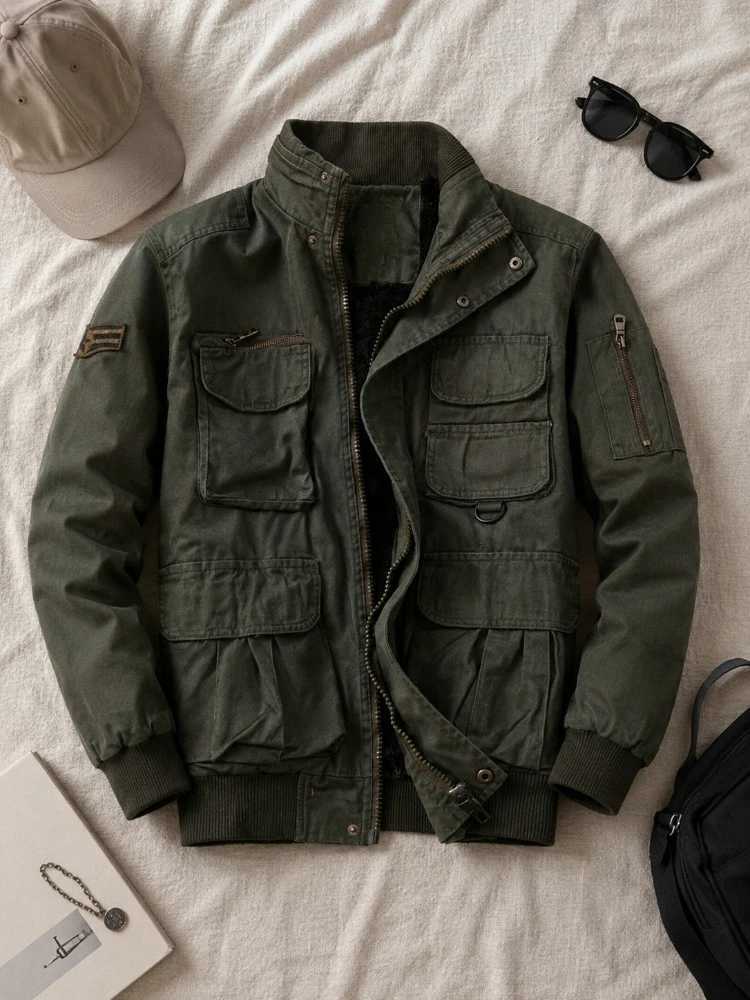 Jackets Women Vintage Outdoor Men's Safari Work Jackets Long Sleeve Loose Fit Cargo Outwear Retro Casual Streetwear Wind Resistant Coats Tops N