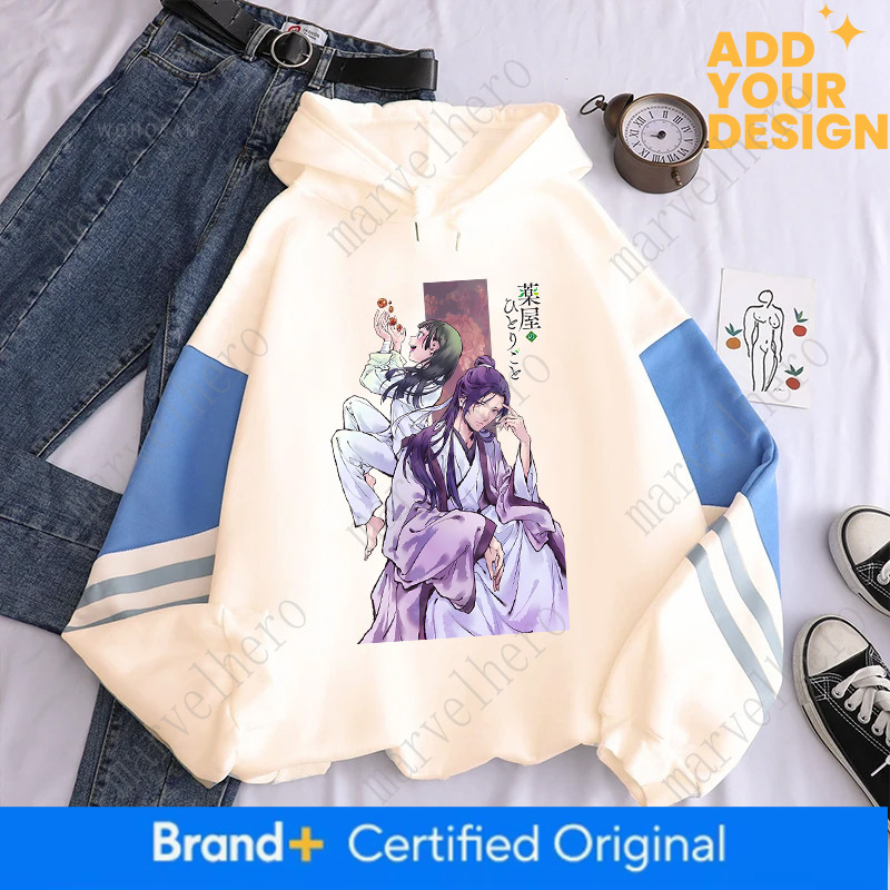 Anime The Apothecary Diaries Maomao Jinshi Printed Hooded Men Women Hoodies Patchwork Sweatshirt Harajuku Unisex Streetwear