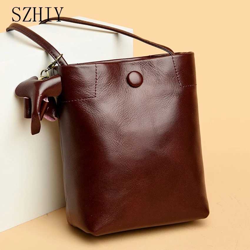 Totes 100% Genuine Leather Shoulder Bag Women Crossbody Purse Designer Top Layer Plant Tanned Cowhide Phone Luxury Vertical Soft Bag X261016