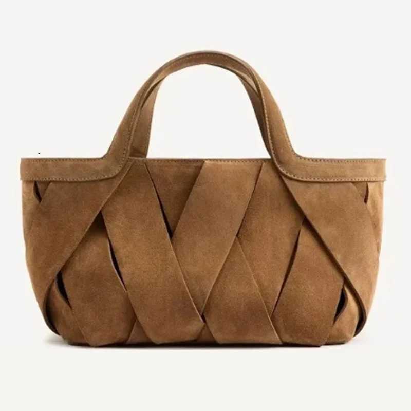 Totes Vintage Suede Weave Solid Shoulder Bags High Quality Simple Versatile Fashion Women Handbags X261016