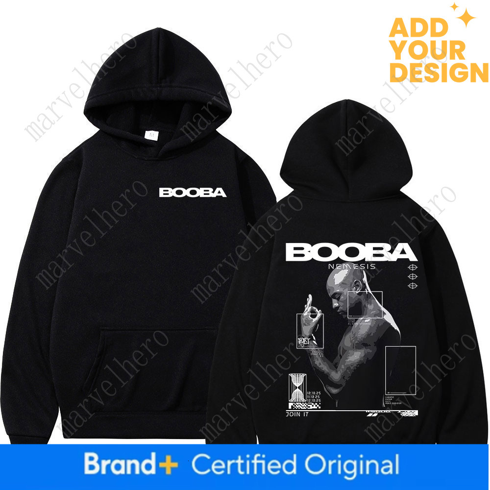 France Rapper Booba Nero Nemesis Hoodies Men S Clothing Retro Fashion Hip Hop Long Sleeves Hooded Sweatshirts Oversized Pullover