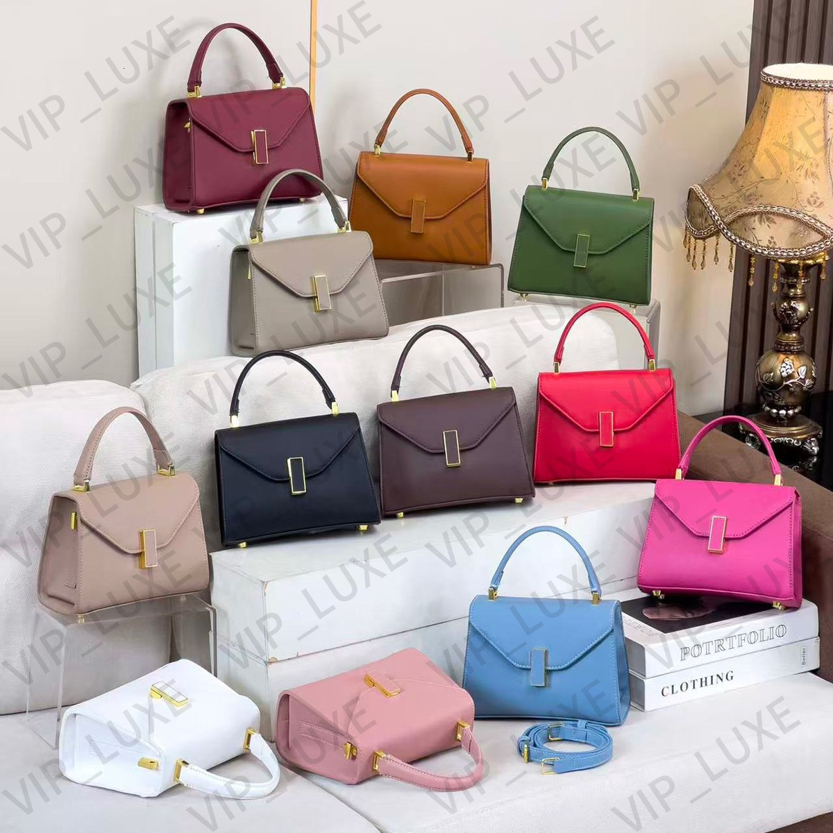 Top Fashion Minimalist Style Designer Bag Master Quality Valextra Bag Autumn Handbag Winter Luxury Genuine Leather Shoulder Bag Wallet Makeup Bag Ba