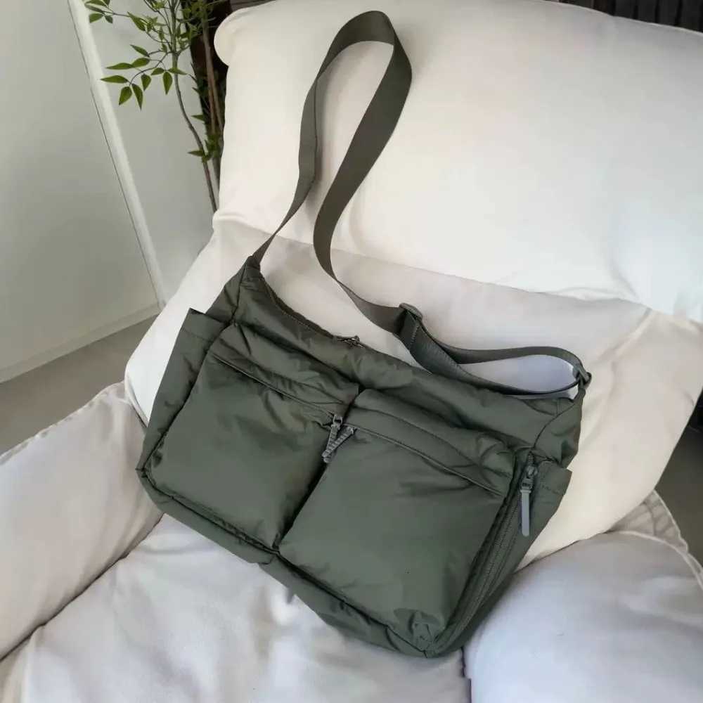 Evening Bags Casual Multi-pocket Shoulder Bags for Women Fashion Nylon Messenger Bag Ladies Large Handbags Female Travel Shopping Tote Purse H261016
