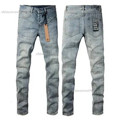 purples Jeans Men Purple Jeans Mens Designer Jeans designer jeans high quality bootcut Skinny Ripped Stacked Denim Pants Hip Hop Streetwear Black Sl