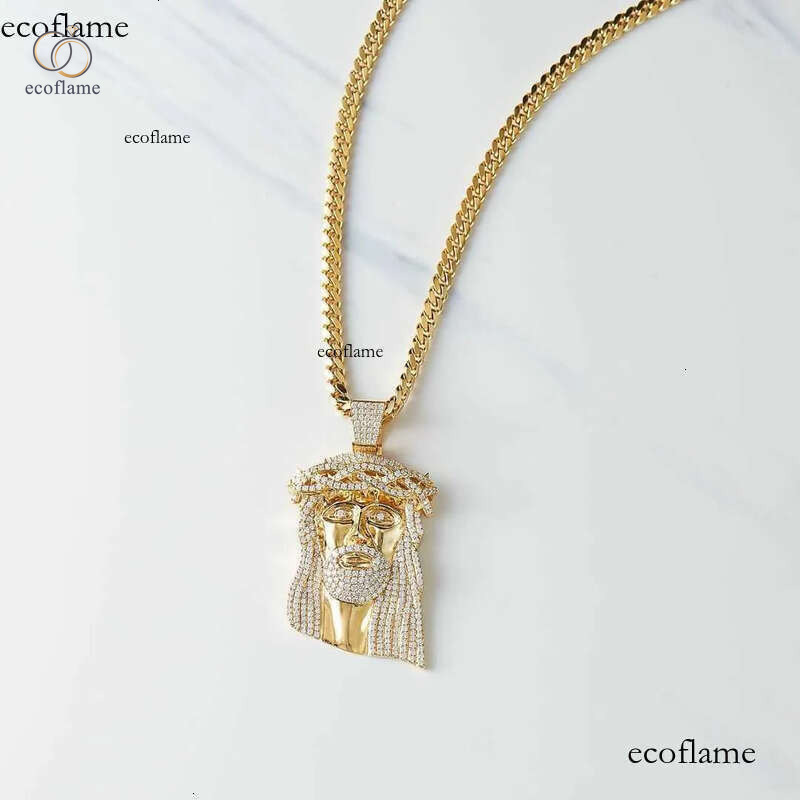 2020 Mens Sier 10k Solid Gold Iced Out Moissanite Hip Hop Jewelry Jesus Piece Charm Pendant for Necklace