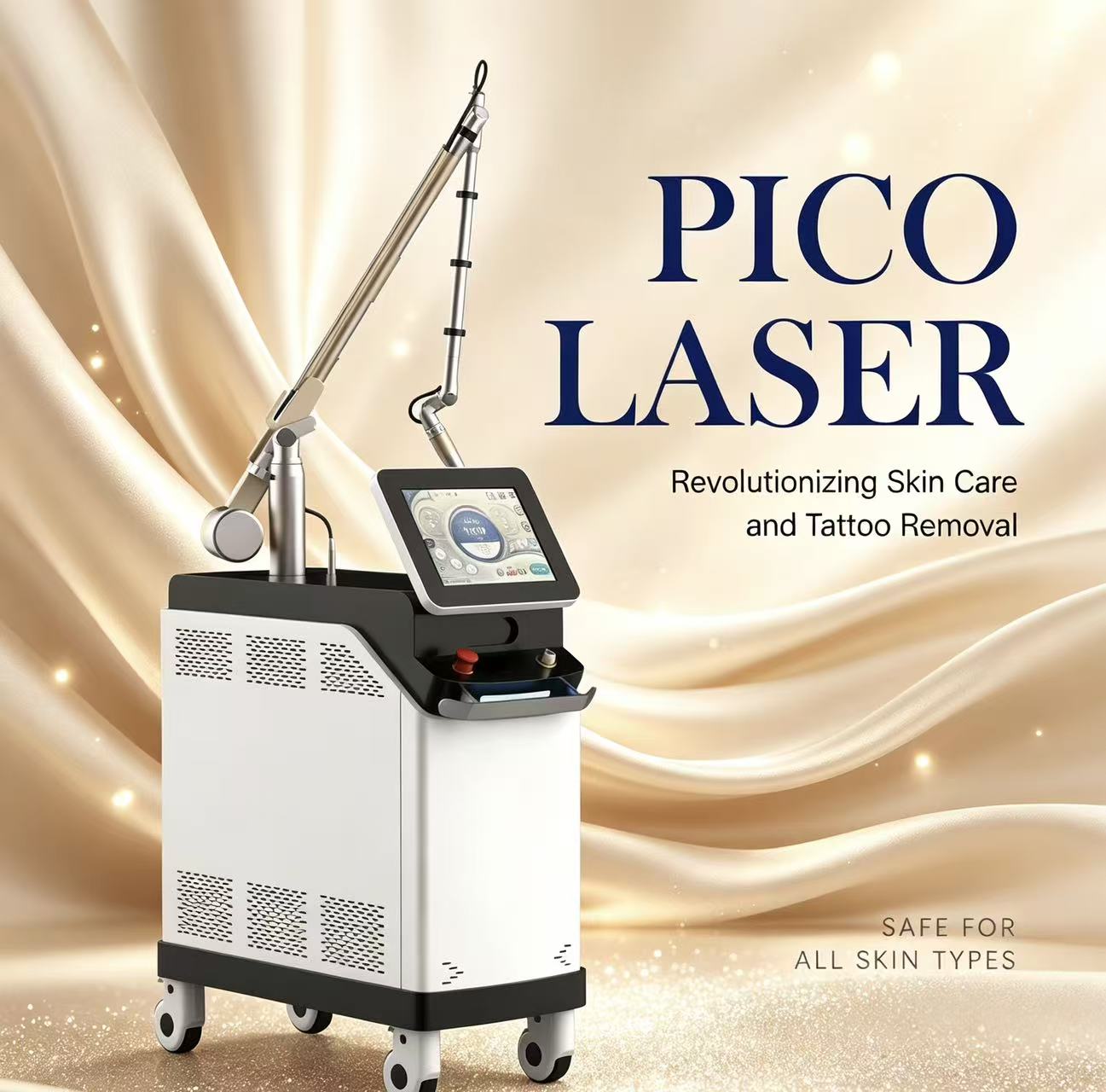 Machine de beauté au laser picoseconde pour les applications professionnelles de détatouage, de traitement de la peau et de clinique de beauté