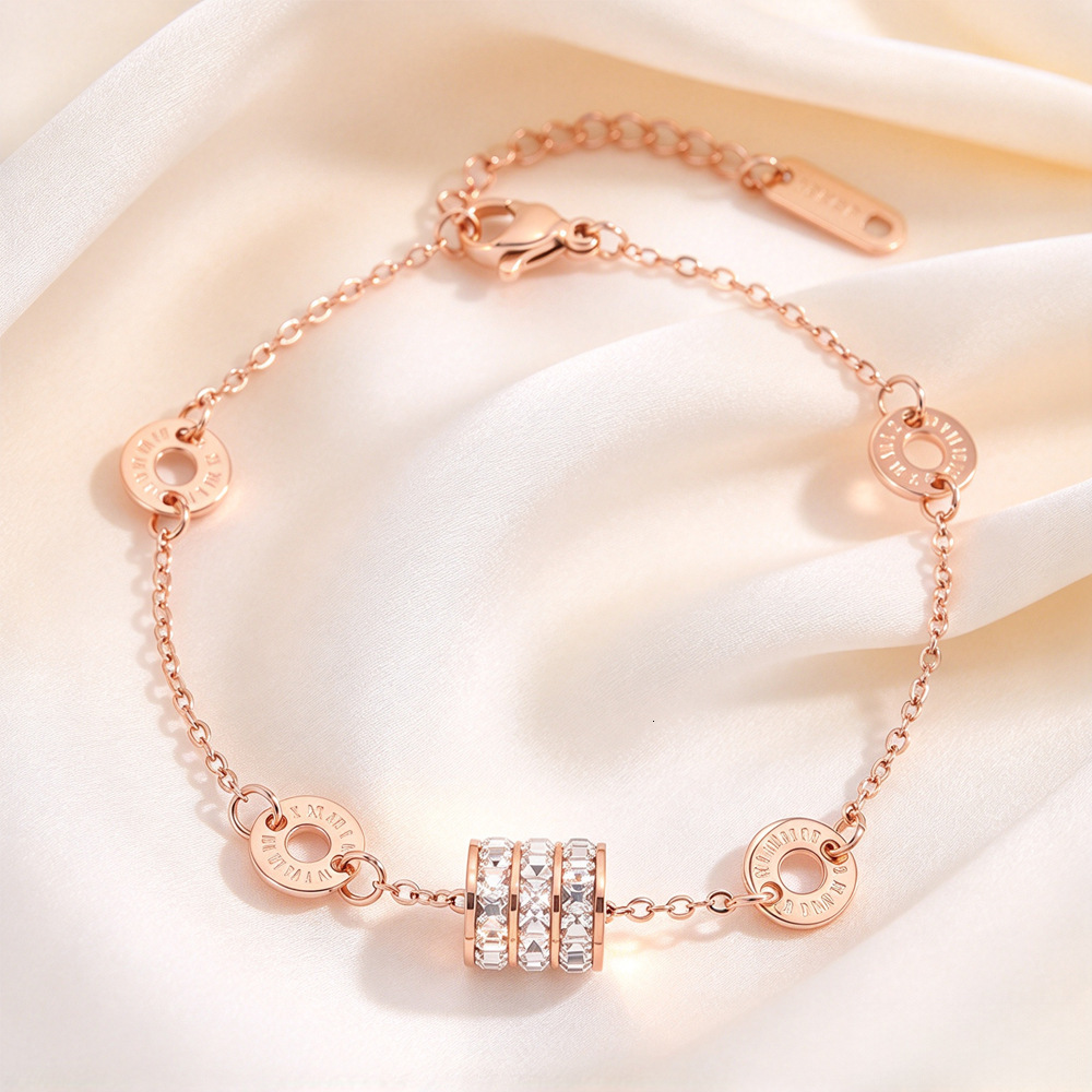 Fashionable Stainless For Women, Light Luxury, High-End, Non-Fading, Niche Couple's Small Waist Titanium Steel Bracelet Wholesale