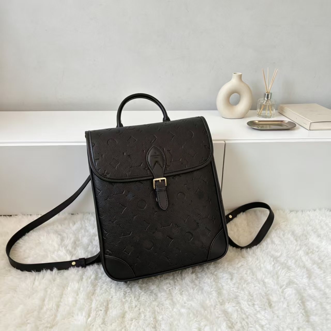 Canvas Tote Bag 35cm Large Capacity Multi Pockets Wear Resistant Shoulder Handbag for Women Daily Shopping School and Casual Travel