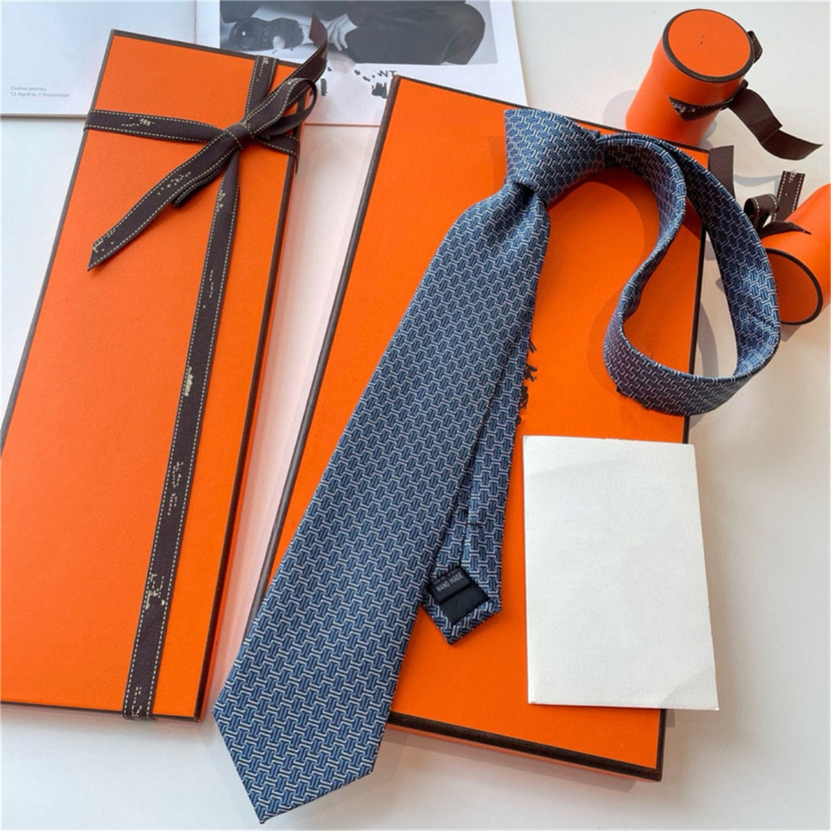 Aldult Jacquard Party Wedding Business Woven Fashion Design Hawaii Neck Ties box New Neck Ties High Quality Letter 100% Tie Silk black blue 9967