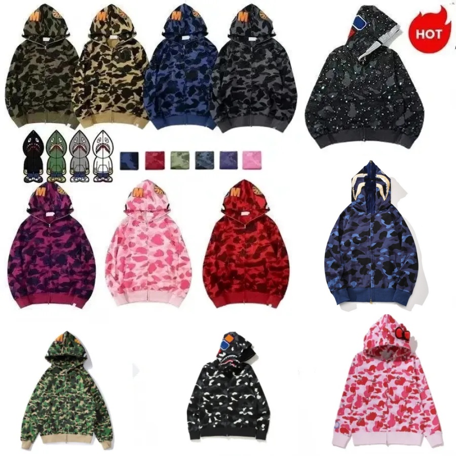 Designer Men Hoodie Light Blue Hoodies For Men Designer Pullovers for Men's Clothing Mens Sweatshirts Yellow Hoodie Zip Up Cotton Camouflage Wo
