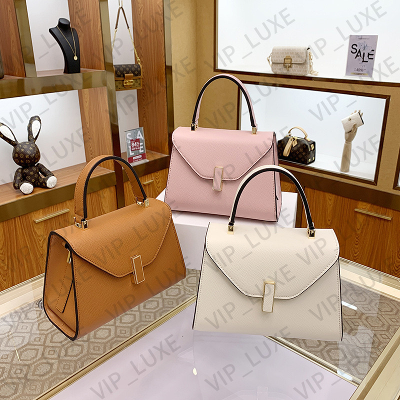 Top Fashion Minimalist Style Designer Bag Master Quality Valextra Bag Autumn Handbag Winter Luxury Genuine Leather Shoulder Bag Wallet Makeup Bag Ba