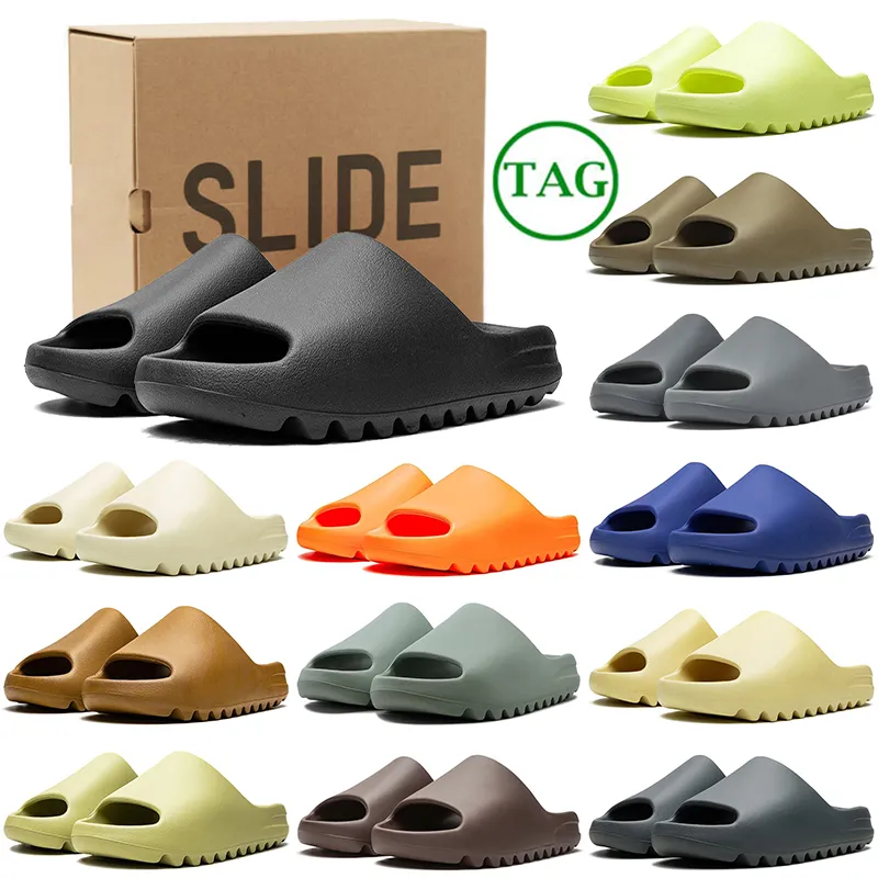 Livraison gratuite avec boîte pantoufles hommes sandales designer femmes diapositives curseurs élégants sandales de plage d'été chaussures de ple