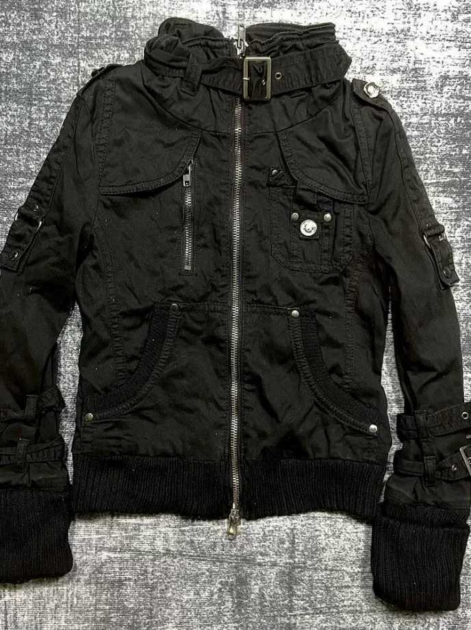 Punk Y2K Grunge Men's Jackets Workwear Outer Coat Women Vintage Zipper Stand Collar Streetwear Casual Subculture Fashion Ladies Jacket N261016