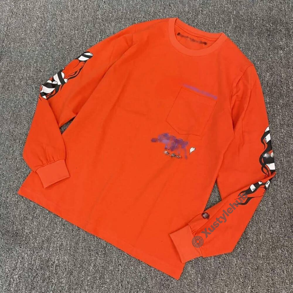 Chrome Designer Hoodie Luxury Brand Quality Graphic Pullover High Street Sweatshirt Casual Trendy Style Short Sleeve Mens Womens Chrome Tops 114