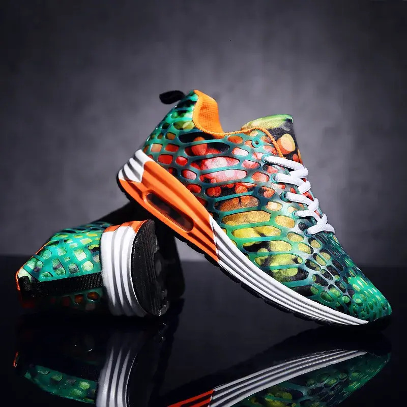 Men Running Shoes Women Men Running Breathable Lightweight sports Camouflage Non Slip Casual Sports Shoes Sneakers