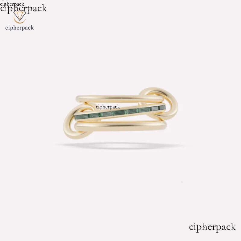 rings for women Designer Pyrus YG Emerald Ruby Band Rings Spinelli Kilcol brand NewIndustrial wind jewelry gold sterg sier multiple ring Mothers Day
