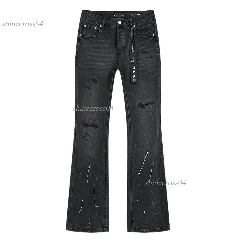 purples Jeans Designer purples Jeans Mens Jeans Fashion Ripped Joggers Baggy Wide Leg Jean Denims For Man Black Hip Hop Distressed Flared Pants High