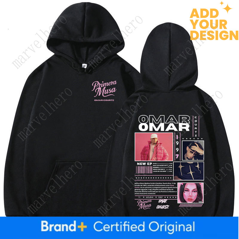 Omar Courtz Primera Musa Album Tour Merch Hoodies Men S Women Fashion Hooded Sweatshirts Hip Hop Oversized Pullovers Streetwear
