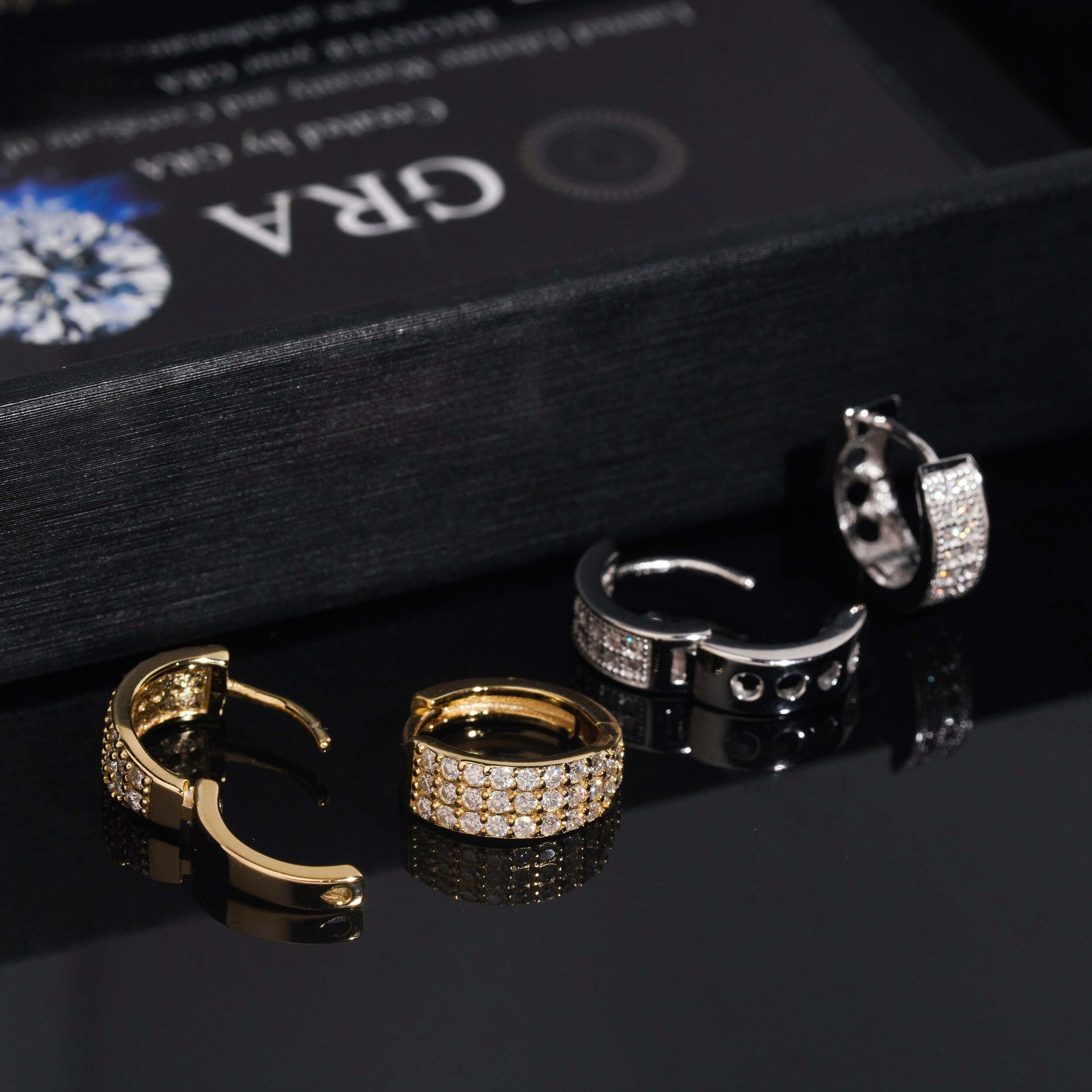 Fashionable Commuting Versatile Style Hoop S925 Silver Inlaid with VVS Moissanite, Popular Earrings , Direct Supply