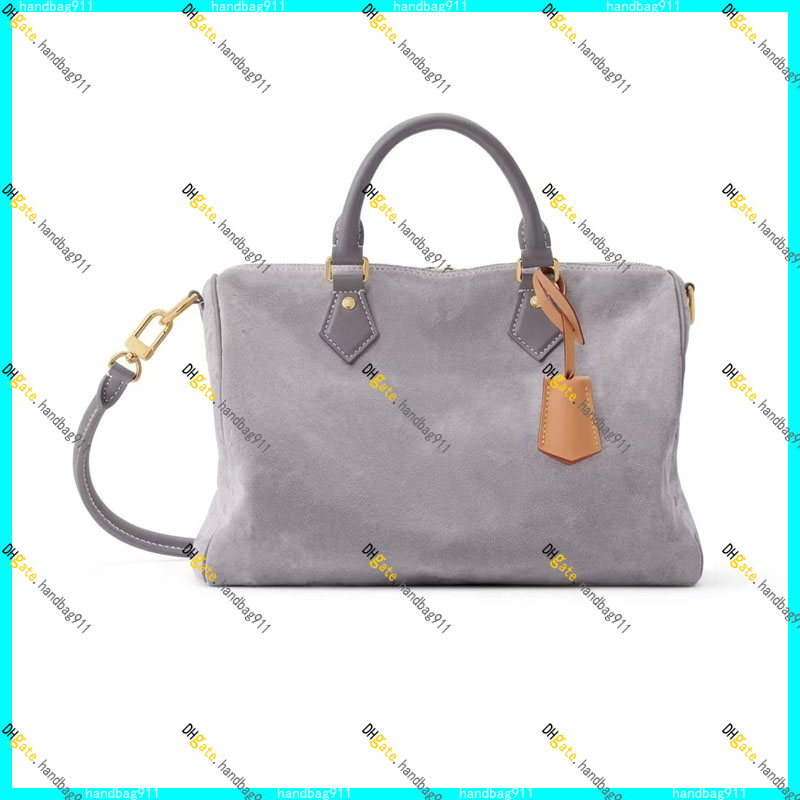 Designer Bag SP Soft 30 Bag Large Capacity Travel Handbag Boston Tote Bag Gray Suede Leather Shoulder Bag 10A Top Quality Handbag Purse Pouch M3A297