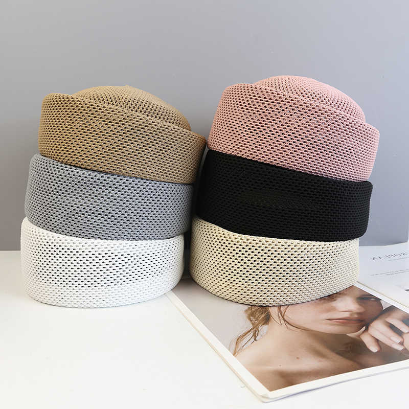 Mesh Summer Outdoor Breathable Beret for Women Taqiyah Kufi Hard Pink Berets Caps Elegant Sun Hat Wholesale S26101632GH