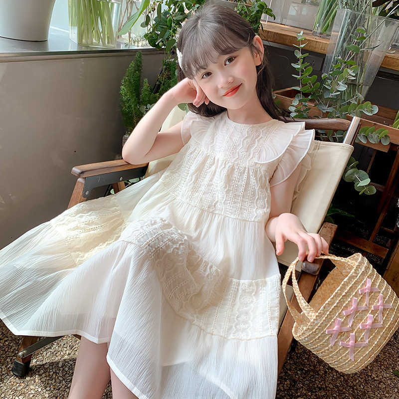 Dress Children's Summer 2026 New Girls Embroidery Princess Dress Clothing Sleeveless Baby Kids Simple Fashion Style Fairy Dress S2610160474