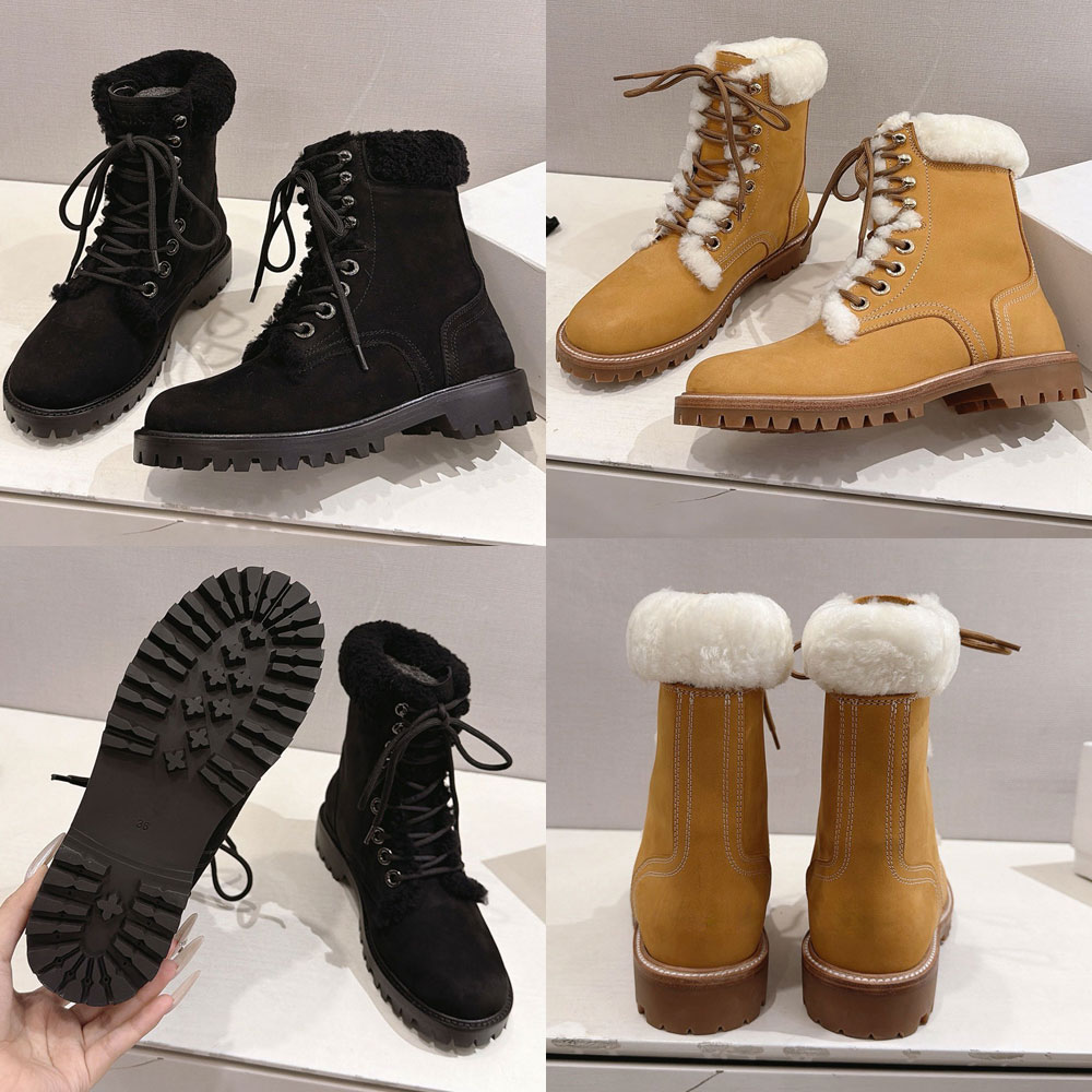 Leather Boots Womens Designer Boot mens Outdoor Boot Fashion Luxury Hiking Boot Vintage Style Brand Boots High Quality Warm Autumn Winter Boots Size