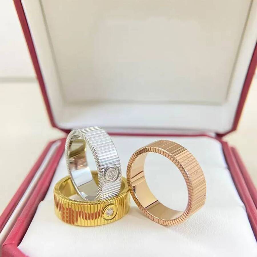2026 New Brand Love Classic Stripe perfume Diamond High cologne Quality Ring Designer Jewelry For Men And Women ss9