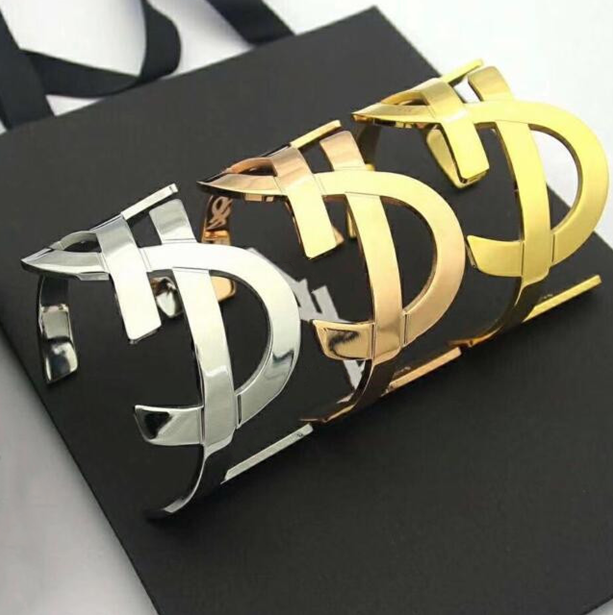 3 colors Y S Luxury Style Letter bracelet 18K Gold Charm Bracelets for Brides - Top Designer Jewelry Accessory Elegant Women Bangle Valentine's