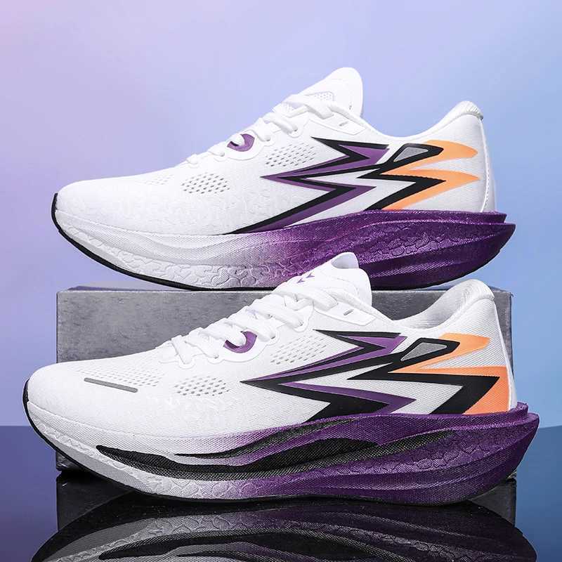 Casual Shoes Running Shoes Man Speciality Marathon Sports Carbon Board Comfortable Breathable Lightweight Women's Athletic Nonskid Sneakers H26