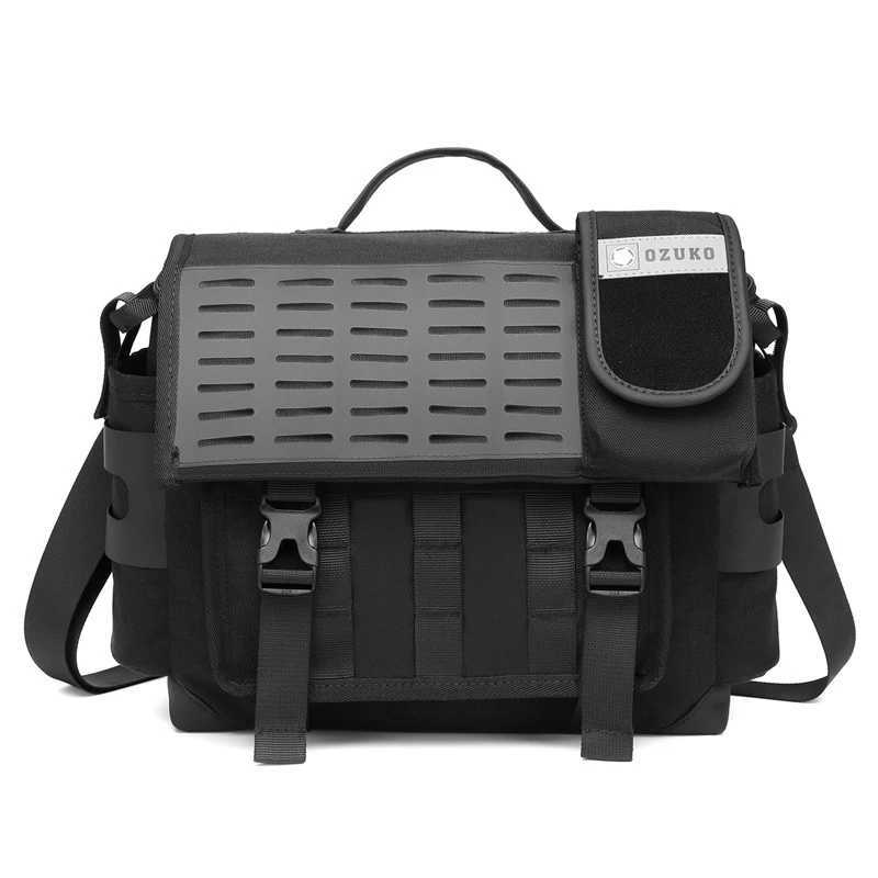 Shoulder Bags OZUKO Messenger Bag Large Capacity Shoulder Bag Functional Men's Bag Crossbody Bag Outdoor Commuting Multifunctional H261016