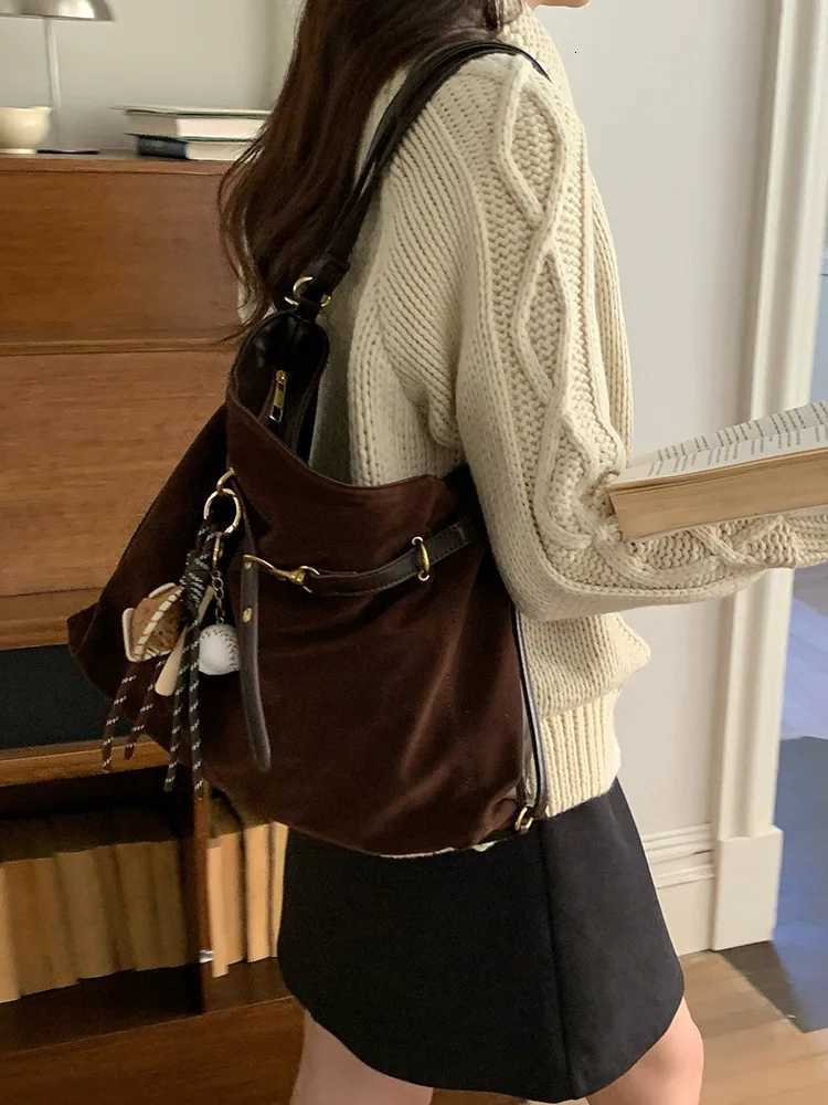 Shoulder Bags CGCBAG Vintage Luxury Brand Suede Women Tote Bag Lage Capacity Cross Shoulder Bag High Quality PU Leather Designers Handbags X261016