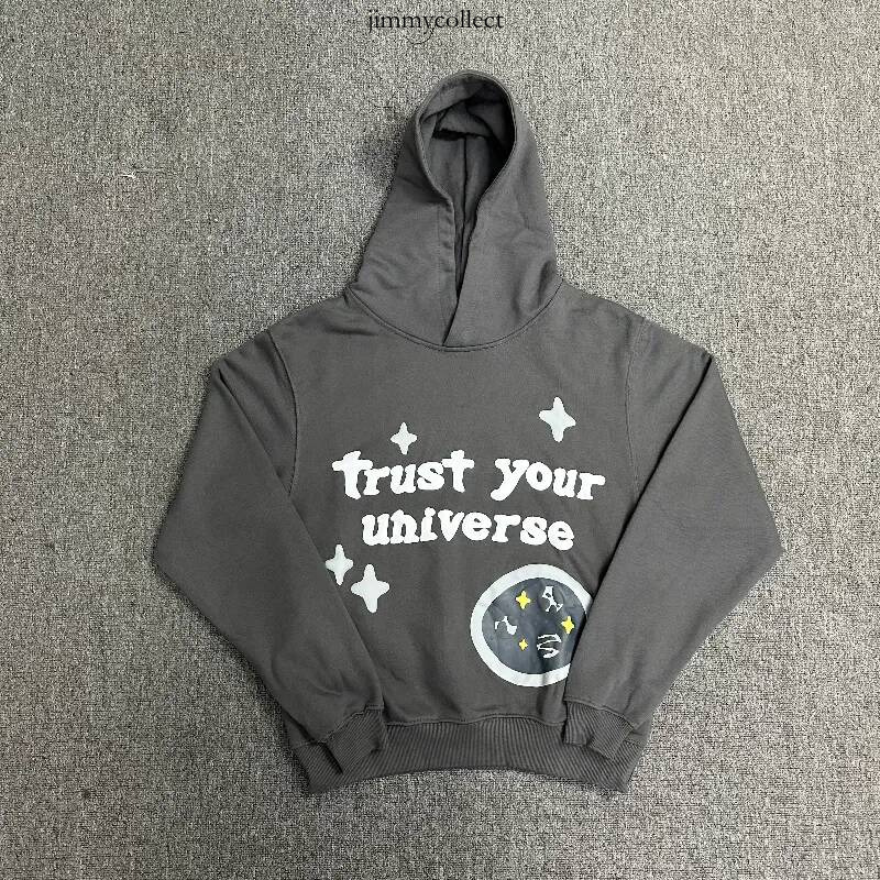 Brokenitys Plante Hoodie Designer Sweatshirt Men Foam Puff Graphic Zip Up High Street Hip Hop Baggy Sweatpants Streetwear Brokens Hoodie Planets Hoo