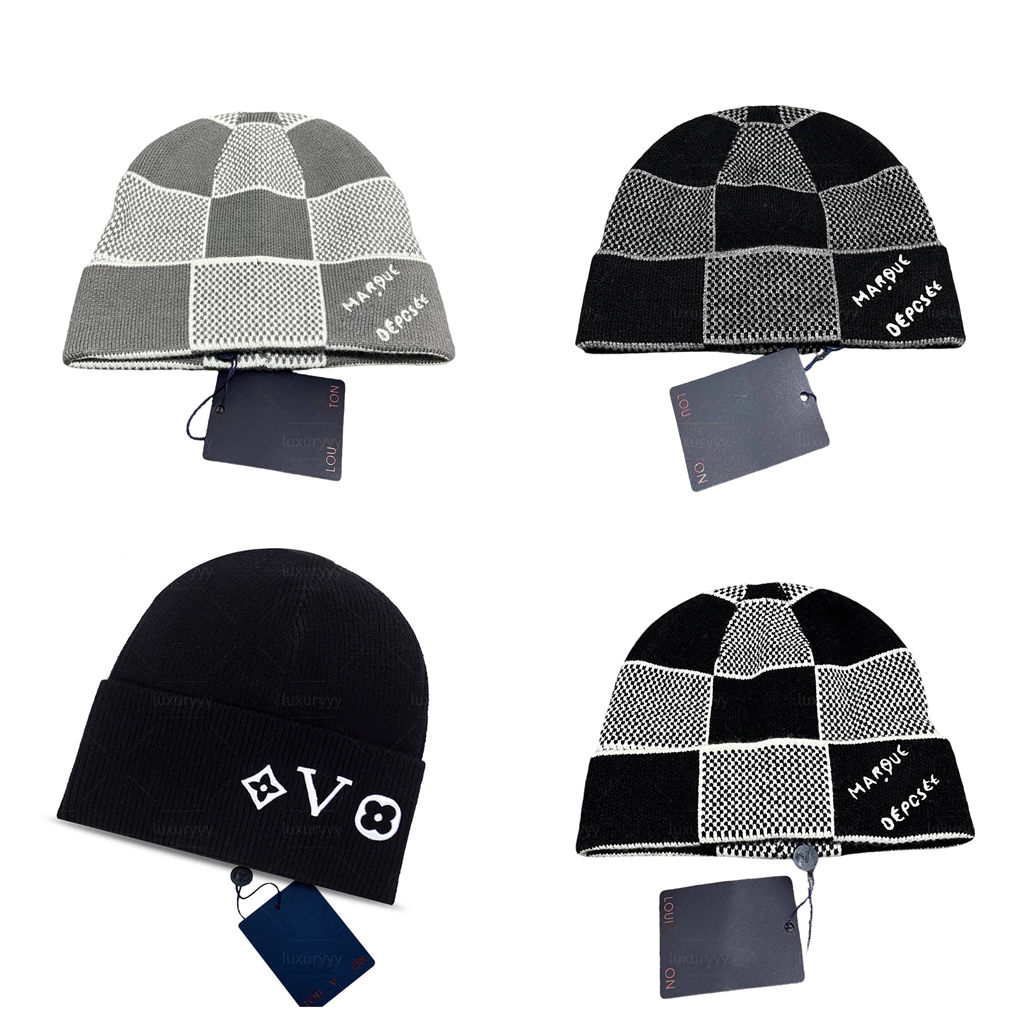 Designer Beanie Hat Luxury beanie Cashmere Ultra-Soft Ribbed Knit Winter hat for men women Fashion Bonnet Style Warm Outdoor Sports Accessory Gift I