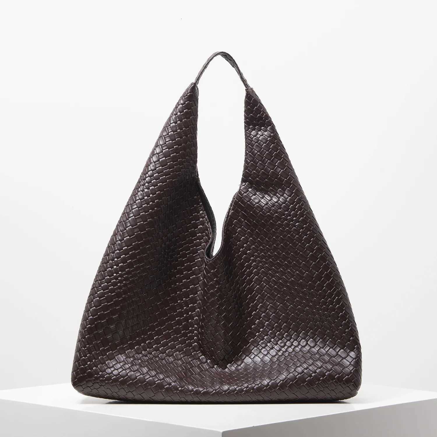 Totes Women Vintage Braided Faux Leather Tote Bag Large Capacity Underarm Shoulder Handbag Daily Commuter Casual Bag X261016